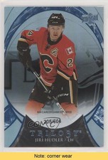 2015 Upper Deck Trilogy Career Stats Blue Rainbow Foil /604 Jiri Hudler READ 4c6