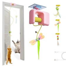 Interactive Hanging Cat Retractable String Toys for Indoor Kittens and Bored ...