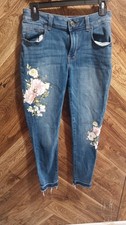 Maurices Womens Blue High-Rise Skinny Floral ...