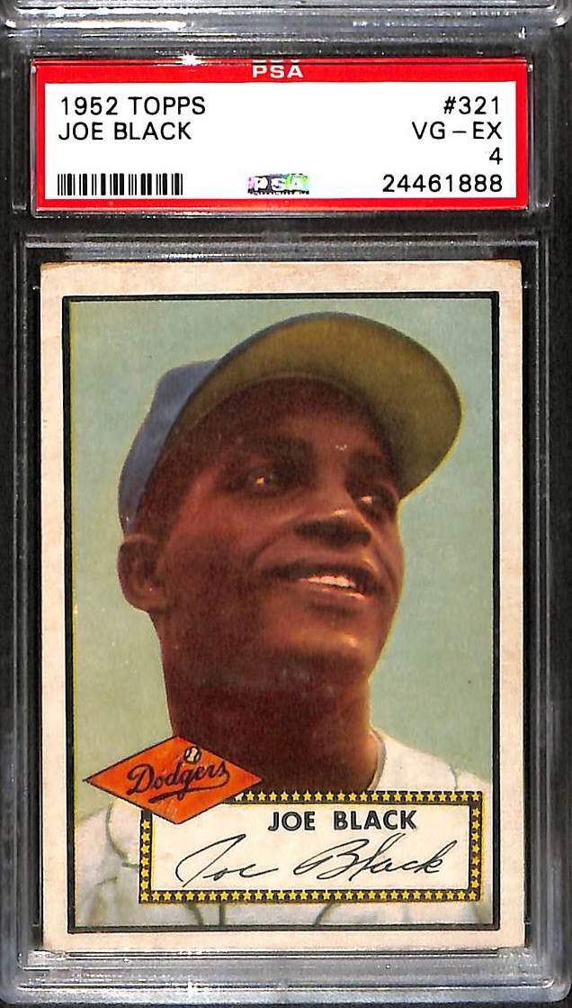 1952 Topps #321 JOE BLACK PSA 4 VG-EX 24461888
