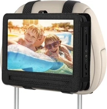 Car Headrest Mount Holder Strap Case for Swivel & Flip Style Portable 10 inch 