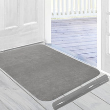 Ultra Thin Door Mat Indoor, 2.6MM Durable Super Thin Door Mat Washable Door Mats