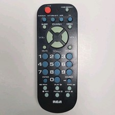 RCA SystemLink 3 RCR804BFDR Universal Remote Control Black TV VCR DVD AUX CBL