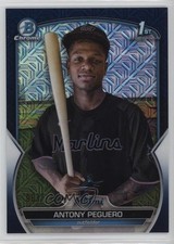 2023 Bowman Chrome Prospects Mega Box Navy Mojo Refractor Antony Peguero 1g5d