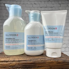 Illiyoon Ceramide Ato Body Wash  Cream  Lotion - 3pc Set