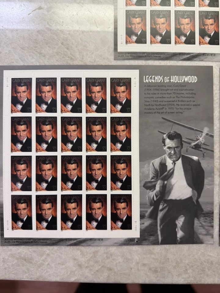First Day Cover FDC Stamp # 3692 Cary Grant Sheet 2002 Legends Hollywood - Image 2 of 4