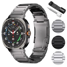 Titanium Band For Samsung Galaxy Watch Ultra 47mm - Silver / Black / Gray