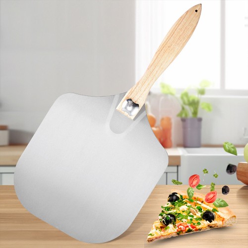 12 Inch Pizza Peel Oven Aluminium Foldable Wood Handle and Pizza paddle - Picture 6 of 16