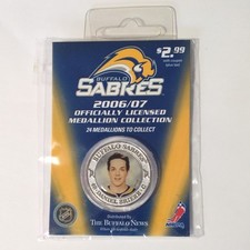 activa Buffalo Sabres Daniel Briere 2006/07 Silver NHL Official Medallion