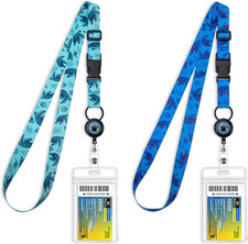 Cruise Lanyards, Adjustable Lanyard with Retractable Reel, Waterproof ID Badge H