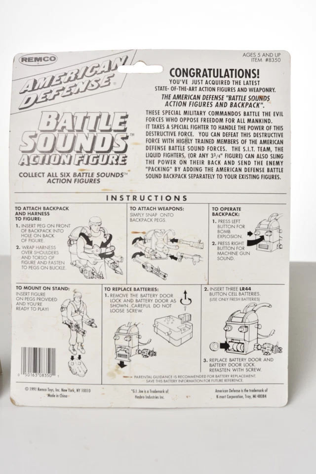 Figura de acción REMCO American Defense 1991 de colección nueva sellada (B) Foto 4 de 4
