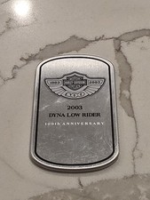 2003 Harley 100th Anniversary Dyna Superglide Fxd Oem Dash Console Emblem 2003 Harley 100th Anniversary Dyna Superglide Fxd Oem Dash Console Emblem