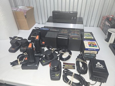 Atari 5200 4-Port Console Bundle 33 Games Controllers Power Supply Tested Signal