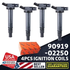4PCS high Quality Ignition Coils black 90919-02250 Brand new Replacement part