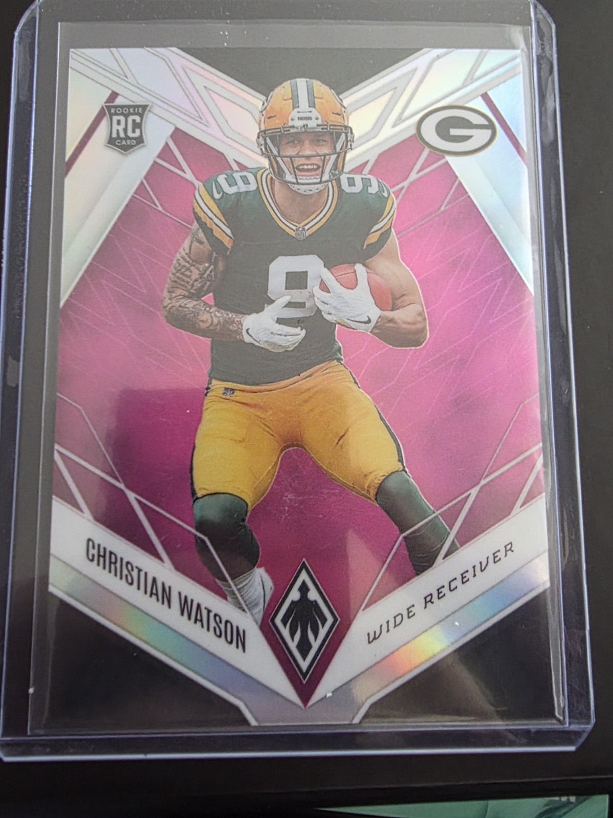 2022 Panini Phoenix #119 Christian Watson Rookie Pink #/199