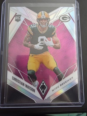 2022 Panini Phoenix #119 Christian Watson Rookie Pink #/199