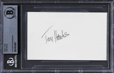 Tom Hanks Forrest Gump Authentic Signed 3x5 Index Card Autographed BAS Slabbed