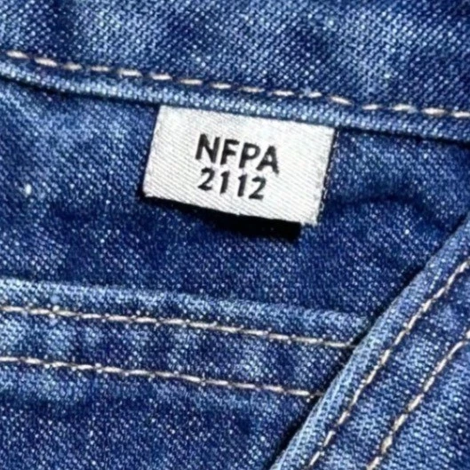 Carhartt FR Flame Resistant Denim Carpenter Shorts NFPA 2112 Men's Size 48 Blue - Image 3 of 4