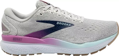 Brooks Ghost 16 White Illusion Coral Running Shoes Men display picture 1