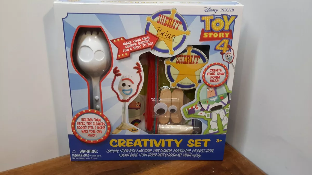 Toy Story 4 Forky Creativity Set Kit Create 8 Forky Foam Buzz Lightyear  Sheriff