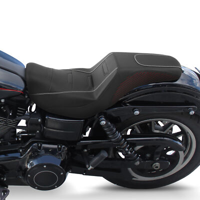 Step-up Driver Passenger Seat Fit For Harley Dyna Fat Bob Super Glide 2006-2017