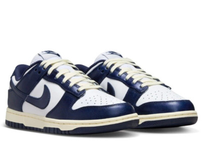 Nike Dunk Low Premium Leather Basketball Sneaker Shoes FN7197-100 US W 8.5 / M 7