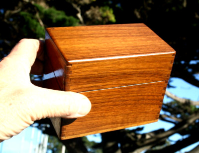 Vintage Mead's Diet Materials  Mead Johnson & Co USA Wooden Walnut File Box 1932