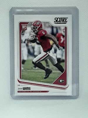 Javon Wims 2018 Score Football - RC #421 - Georgia Bulldogs
