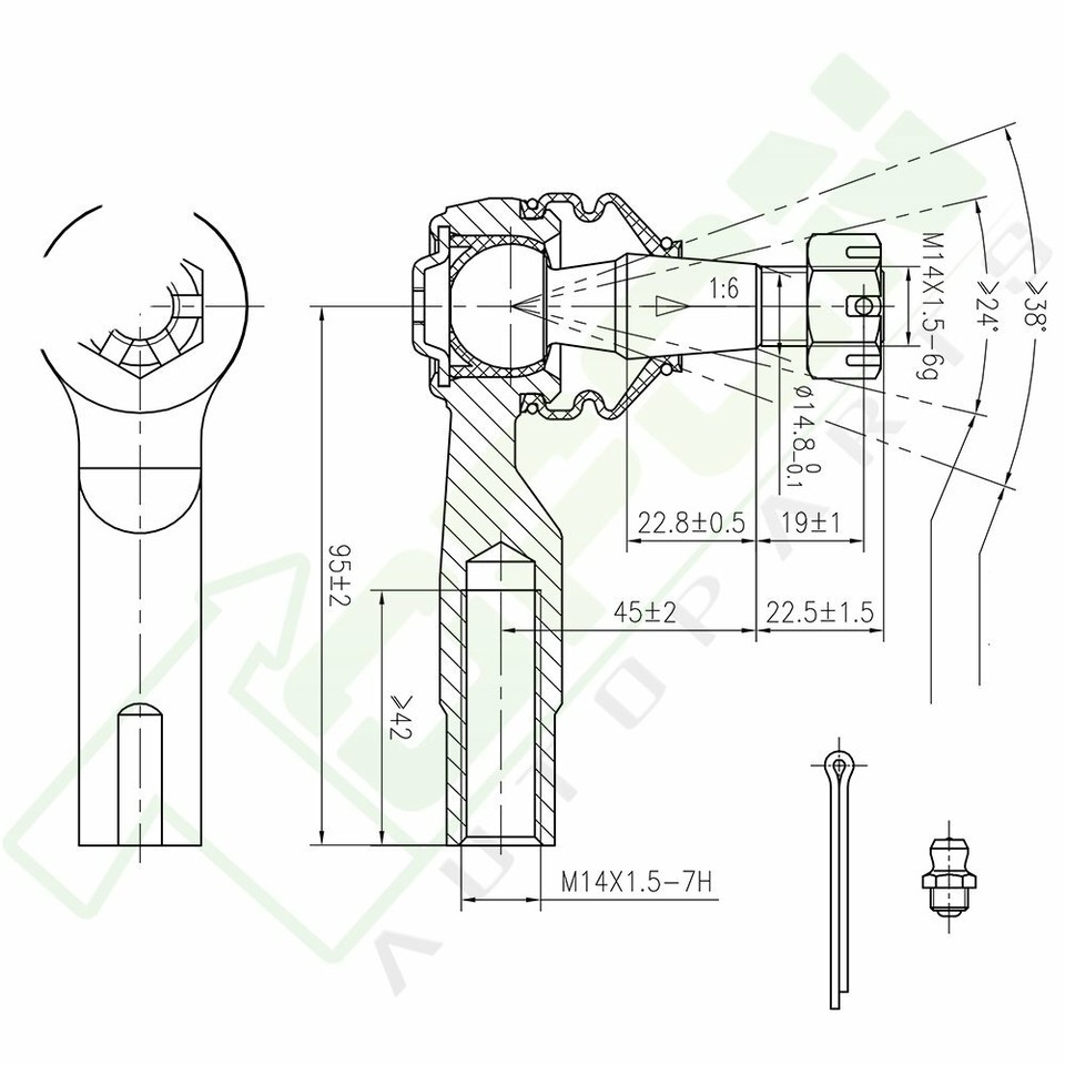 Front Lower Control Arm Kit Tie Rods Sway 8pc Replacement parts