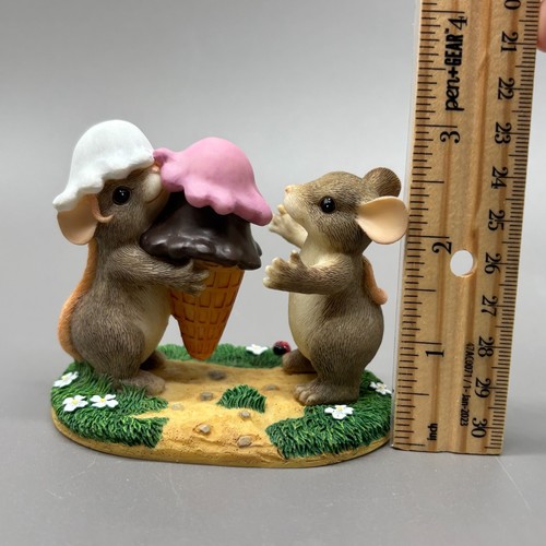 Figura de helado Charming Tails Triple Delight Dean Griff Fitz And Floyd 1999 - Imagen 8 de 9