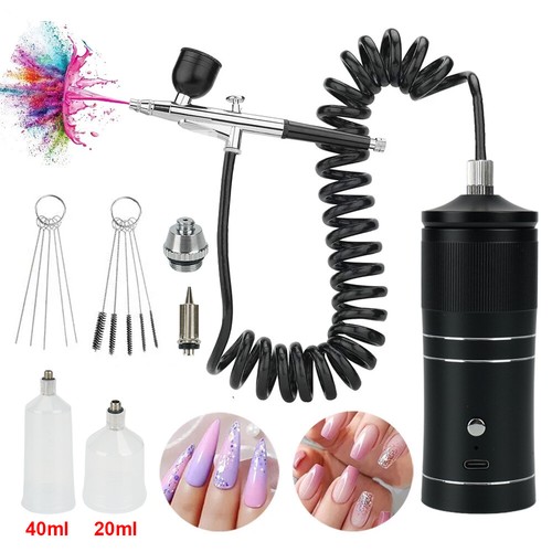 Portable Airbrush Kit Kabelloses Airbrush-Set Mit flexible Verlängerungsrohr DHL - Bild 4 von 24