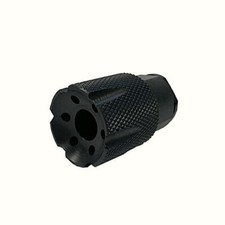 Steel Low Concussion 5/8x24 TPI Thread Competition Muzzle Brake For 9mm
