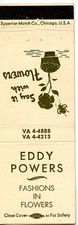 Eddy Powers Florist, East Pittsburgh, Pennsylvania Matchbook