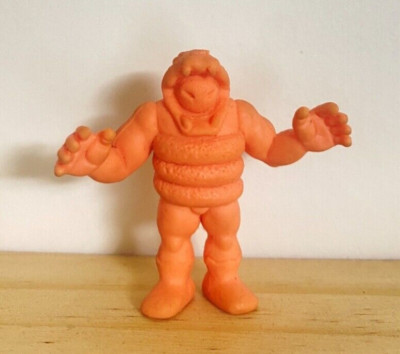 80's M.U.S.C.L.E. Men superhuman Kinkeshi Kinnikuman Figure Eraser Orange