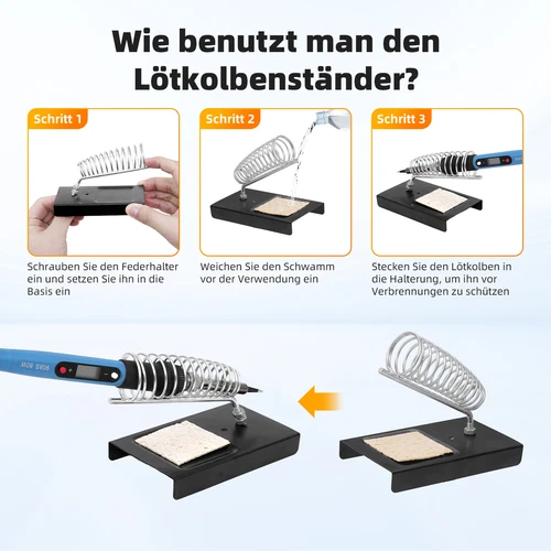 Lötkolben Set Lötset Lötstation Temperatur Einstellbar Soldering Iron Wire Kits - Bild 2 von 22