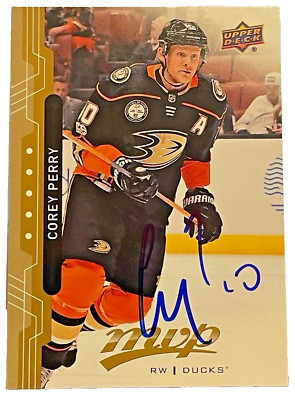 Corey Perry autograph card Anaheim Ducks signed Anaheim Ducks Edmonton ...