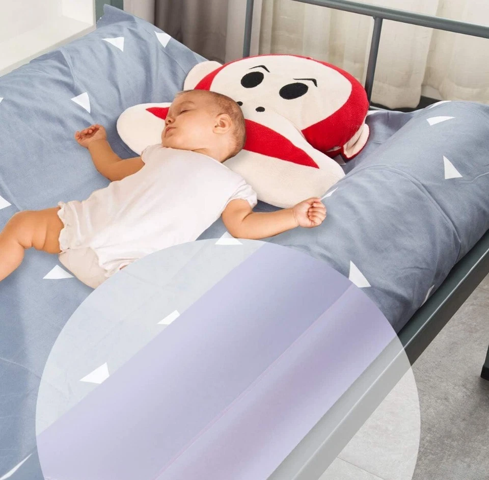 Sunnyglade [Paquete de 2 parachoques inflables de riel de cama portátil impermeables con fugas Foto 4 de 4