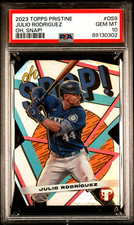 2023 Topps Pristine Oh Snap! Silver Refractor #OS9 Julio Rodriguez PSA 10 GEM MT