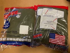 US.MILITARY T-SHIRTS 3PACK SOFFE SIZE SMALL 50/50 POLY COTTON Green NEW