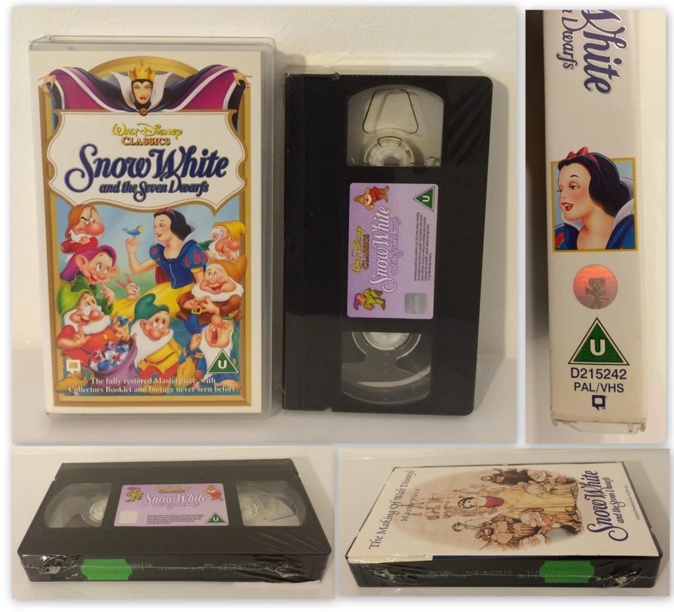 WALT DISNEY Snow White and the Seven Dwarfs Classic VHS PAL - in English - Image 3 of 4