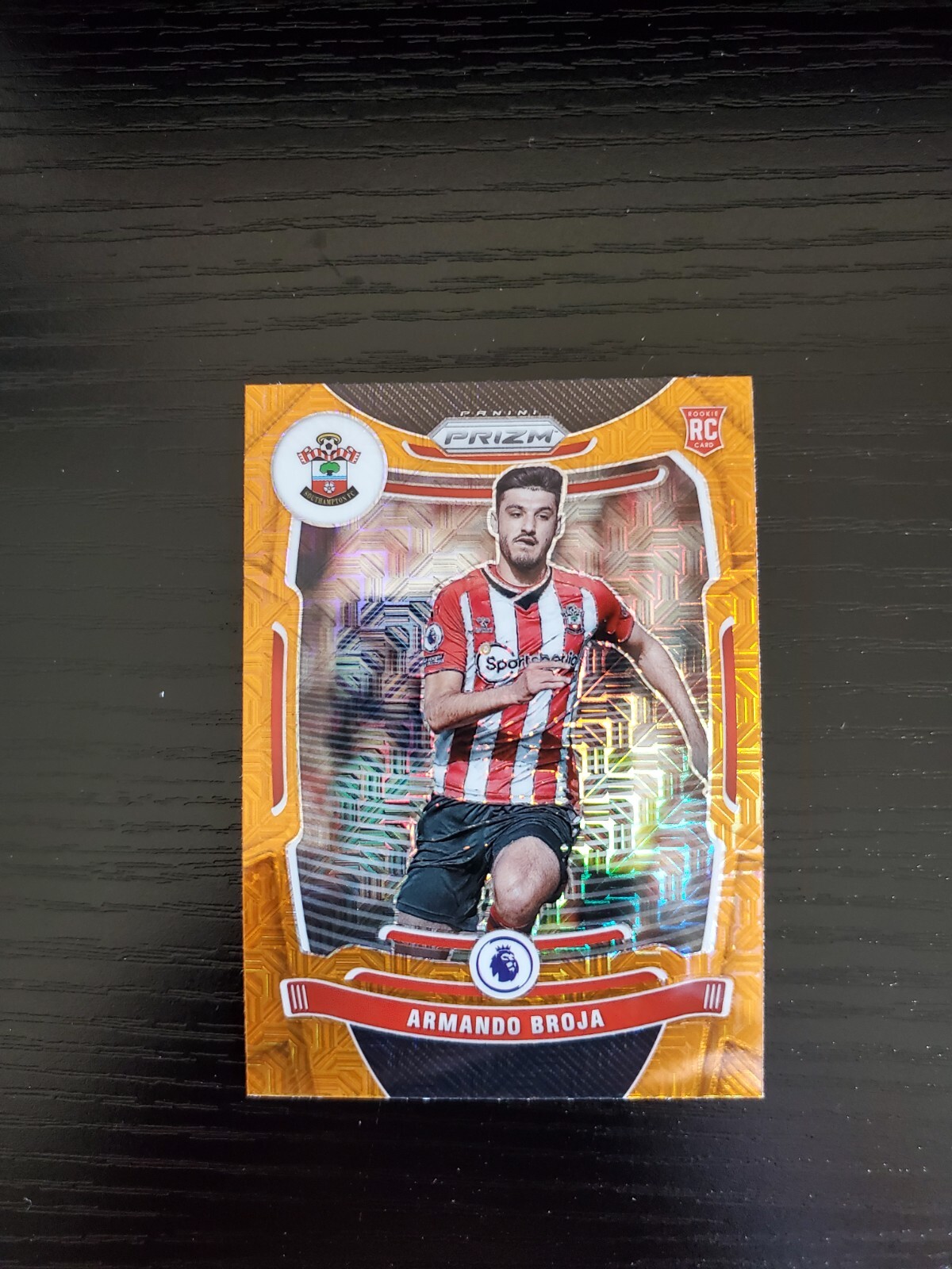 Armando Broja - 2021-22 Prizm EPL Premier League #108 - ORANGE MOJO PRIZM RC