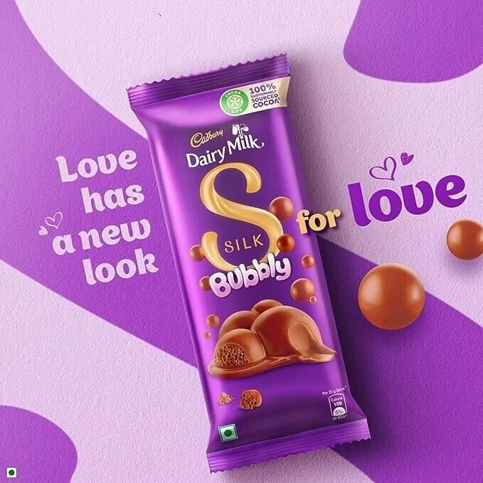 Cadbury Dairy Milk Silk Bubbly Chocolate Bar Pack of 6 x 50g eBay