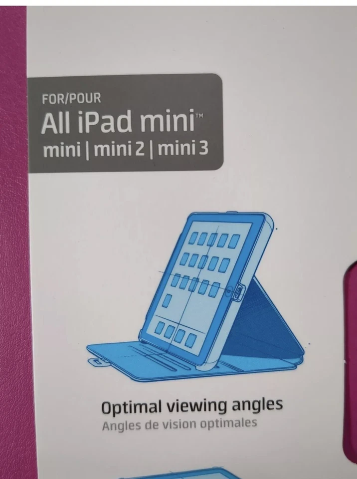 Speck StyleFolio Case for iPad Mini/2/3 - Fuchsia Pink/Nickel Grey New - Image 4 of 4