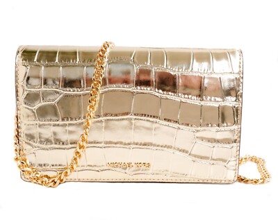 Michael Kors Tasche Umhängetasche Jet Set MD Leder Krokodilprägung