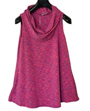 NWOT Parsley Sage Size M Art Wear Sleeveless Tunic Top Cowl Neck Colorful A-Line