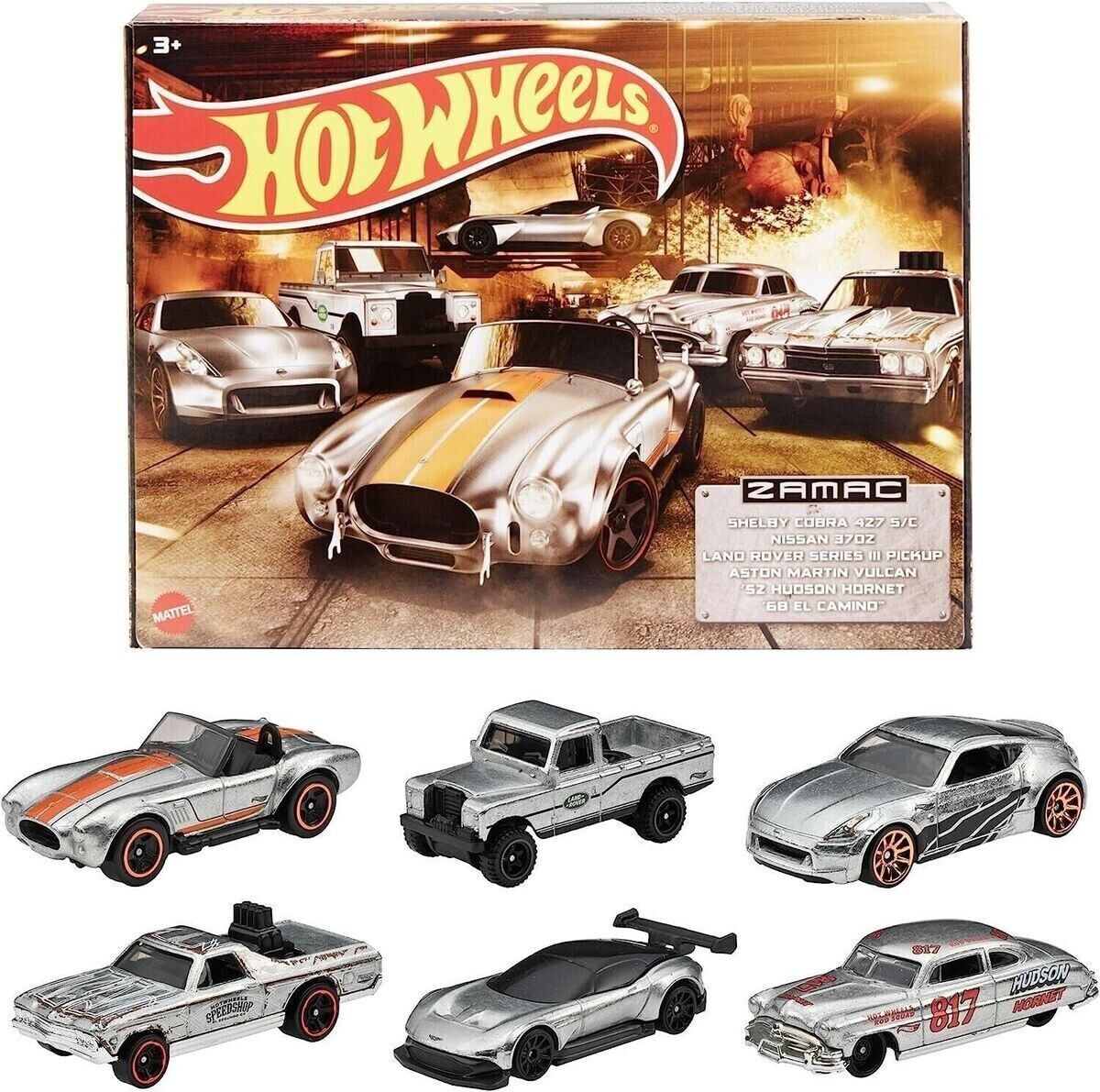 2023 Hot Wheels Zamac 6 Car Pack Nissan 370Z/Cobra/Hornet/El