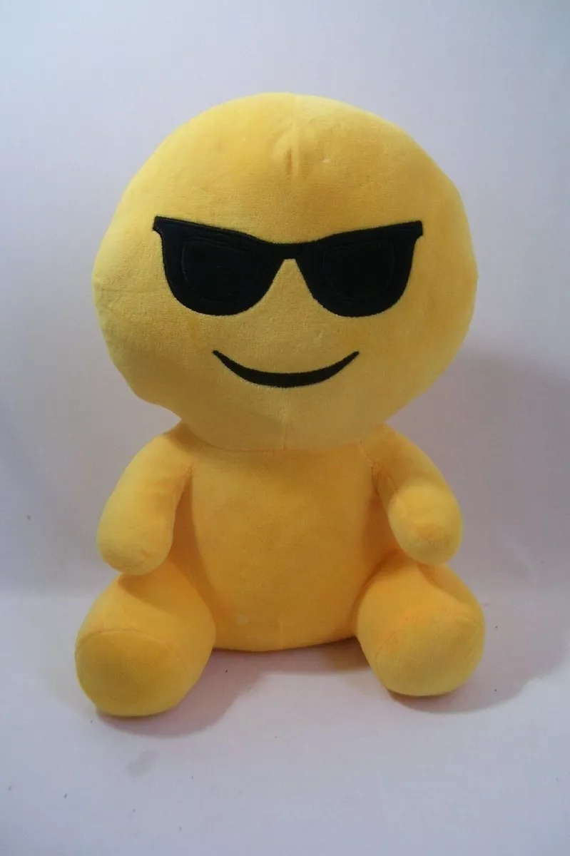 Rare Vintage Smiley Collectibe Toy Emoji Wearing Sunglasses Full