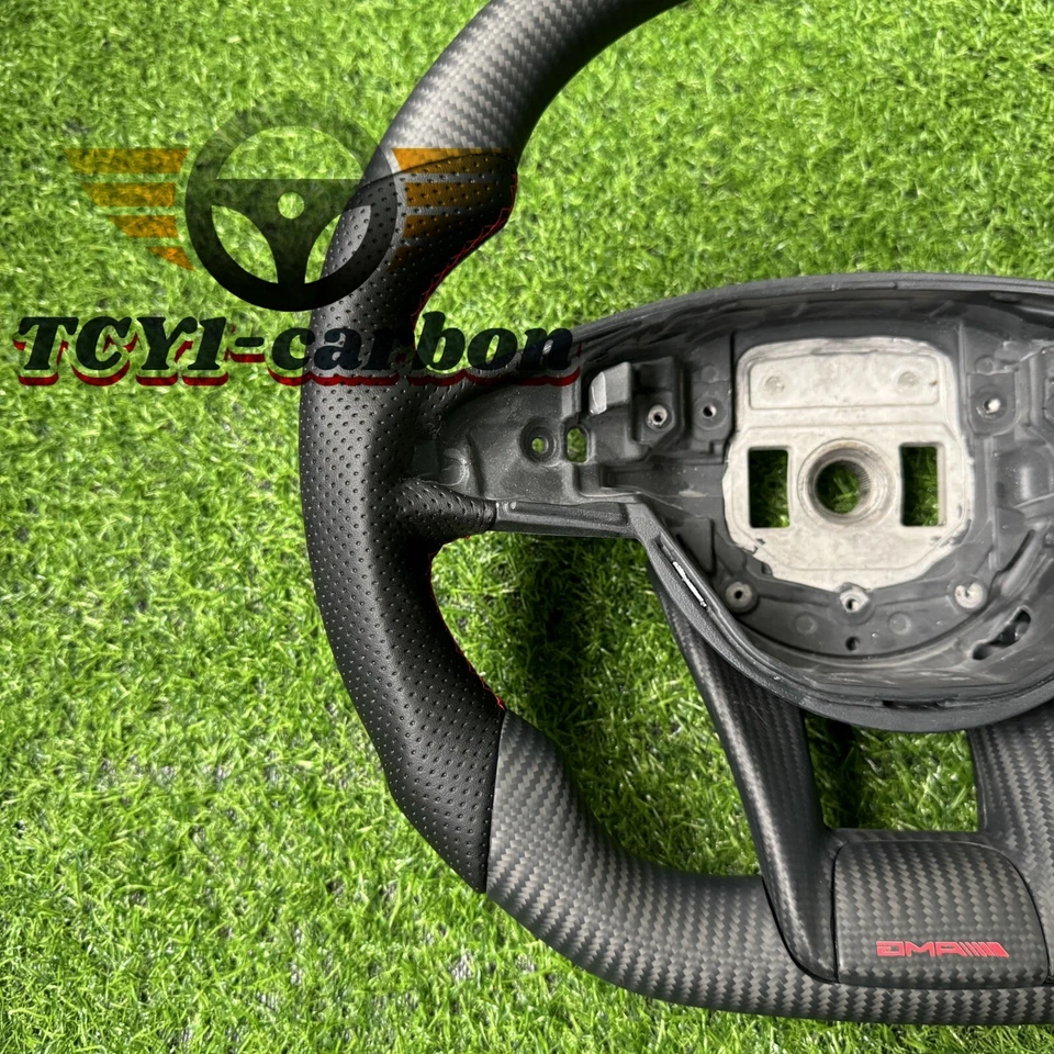 Volante de fibra de carbono mate para Mercedes-Benz AMG GT C43 C63 E63 S63 S65 Foto 2 de 4