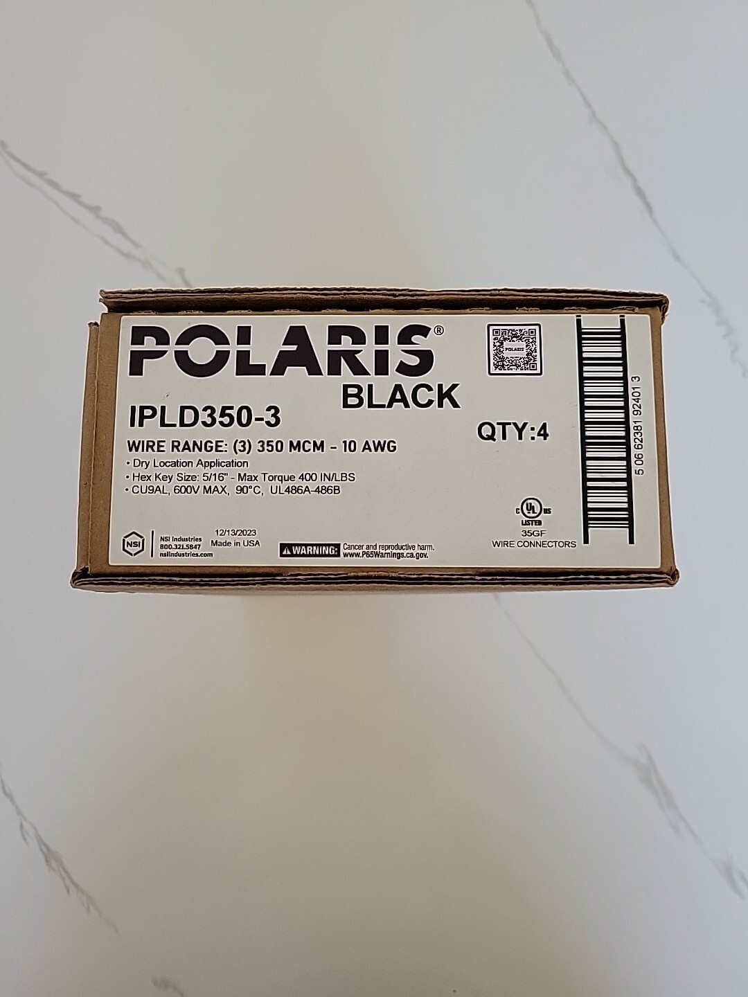 Polaris Ipld350-3 2-side 3-port 6awg Insulated Multi-cable Connector ...