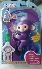 WowWee Fingerlings - Baby Monkey MIA with Bonus Stand - Authentic